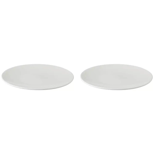 Palmer  White Delight Teller Coupe 21 cm Weißes Porzellan 2 Stück