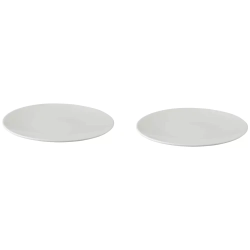 Palmer  White Delight Teller Coupe 27 cm Weißes Porzellan 2 Stück