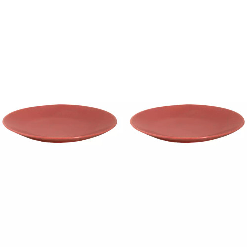Mammoet Plate Spirit 27.5 cm Red Stoneware 2 pieces