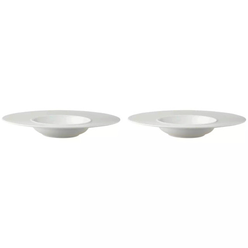 Palmer Pastabord White Delight 30 cm Wit Porselein 2 stuks