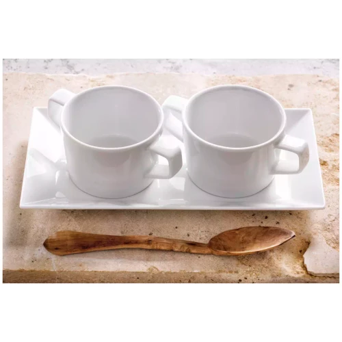Palmer Bowl White Delight 28.5 x 15 cm White Porcelain 2 pieces