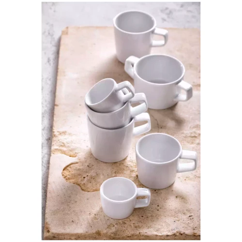 Palmer Beker White Delight 25 cl Wit Porselein 2 stuks
