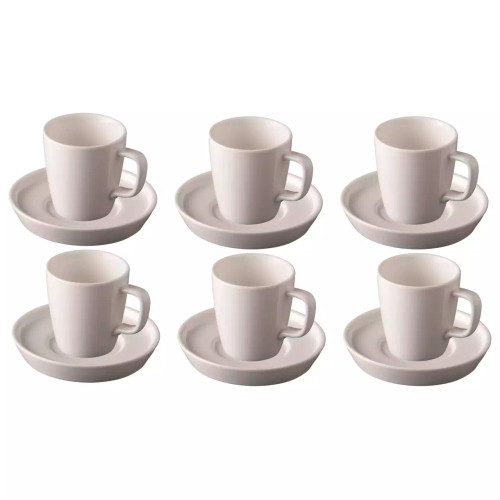 Palmer Kop en schotel Da Vinci 16 cl - 11 cm Offwhite 6 stuks