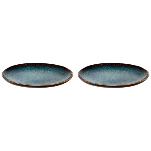 Palmer Plate Eccentric 28 cm Blue Stoneware 2 pcs.