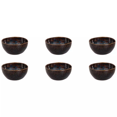 Palmer Bowl Eccentric 11 cm 26 cl Blue Stoneware 6 pieces