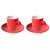 Maastricht Porselein Espresso cup and saucer Bart Colour Cafe 6.5 cl Red 2 pcs.