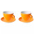 Maastricht Porselein Cappuccino cup and saucer Bart Colour Cafe 23 cl Orange 2 pieces