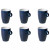 Maastricht Porselein Cup Bart Colour Cafe 23 cl Blue 6 pieces