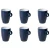 Maastricht Porselein Beker Bart Colour Cafe 23 cl Blauw 6 stuks