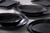 Maastricht Porselein Plate Tahiti 23 x 17 cm Black Porcelain 2 pcs.