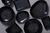 Maastricht Porselein Plate Tahiti 23 x 17 cm Black Porcelain 2 pcs.