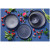 Palmer Bord Houston 22 cm Grijs Zwart Stoneware 2 stuks
