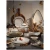 Maastricht Porselein  Akoya Teller tief 25 cm Creme Porzellan 2 Stk.