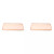 Maastricht Porselein Bord Akoya 23 x 17 cm Crème Porselein 2 stuks