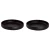 Maastricht Porselein Bord diep Universe 21 cm Zwart Porselein 2 stuks