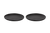 Maastricht Porselein  Universe Teller 26 cm Schwarzes Porzellan 2 Stück