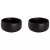 Maastricht Porselein Schaal Universe 11 cm 45 cl Zwart Porselein 2 stuks