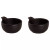 Maastricht Porselein Schaal Universe 10 cm 24 cl Zwart Porselein 2 stuks