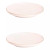 Maastricht Porselein Plate Ligne D'or 21 cm White Gold Porcelain 2 pcs.
