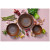 Palmer Bord coupe Magmatic 27 cm Bruin Stoneware 2 stuks
