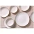 Maastricht Porselein Plate deep Ligne D'or 19 cm White Gold Porcelain 2 pcs.
