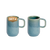 Palmer  Miami Tasse 29 cl Grünes Steingut 2 Stück