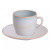 Palmer  Barolo Kaffeetasse und Untertasse 21 cl 8 cm Hellblau Steingut 2 Stück
