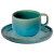 Palmer Koffiekop en schotel Miami 21 cl 8.5 cm Groen Stoneware 2 stuks
