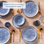 James Cooke Dinnerware set Azure Vintage Stoneware 6-person 24-piece White Blue James Cooke Dinnerware set Azure Vintage Stoneware 6-person 24-piece White Blue