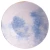 James Cooke Schale Clouded Charm 17 cm Blau Weiß Steingut 2 Stück