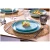 James Cooke  Bliss Geschirrset Steingut 6-Personen 24-teilig Hellblau