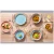 James Cooke  Bliss Geschirrset Steingut 6-Personen 24-teilig Hellblau