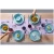 James Cooke  Bliss Geschirrset Steingut 6-Personen 24-teilig Hellblau