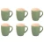 Palmer Beker Colors Mat 18 cl Groen Porselein 6 stuks