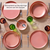James Cooke Schale Bliss 16 cm 57 cl Rosa Steingut 2 Stück