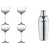 James Cooke Nick & Nora Timeless Cocktail Set Inkl. Shaker 16 cl - 5-tlg.