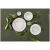 Palmer Plate Ecogres Plano 23 cm White Stoneware 4 pieces