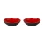 Palmer Plate deep Lava 21 cm Brown Red Stoneware 2 pcs.