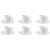 Palmer Cup and saucer White Delight 18 cl - 16 cm White 6 pcs.