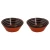 Colori Del Sud Mezquita Circle Schaal 18 cm 80 cl Zwart 2 stuks