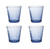 Duralex Waterglas Prisme 22 cl Blauw 4 stuks
