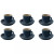 Palmer Cup and saucer Colors 14 cl - 12 cm Blue 6 pcs.
