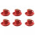 Palmer  Colors Tasse und Untertasse 14 cl - 12 cm Rot 6 Stück