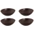 Palmer Bord diep coupe Ruston 17 cm Bruin Stoneware 4 stuks