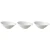 Palmer Bowl White Delight 16 x 10.5 cm 20 cl White Porcelain 3 pieces