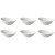 Palmer  White Delight Schüssel 25 x 16 cm 70 cl Weißes Porzellan 3 Stück