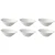 Palmer  White Delight Schüssel 16 x 10,5 cm 20 cl Weißes Porzellan 6 Stück