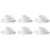 Palmer Espressokop en schotel White Delight 7 cl - 13 cm Wit Porselein 6 stuks