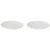 Palmer Bord coupe White Delight 16 cm Wit Porselein 2 stuks