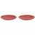 Mammoet Plate Spirit 27.5 cm Red Stoneware 2 pieces